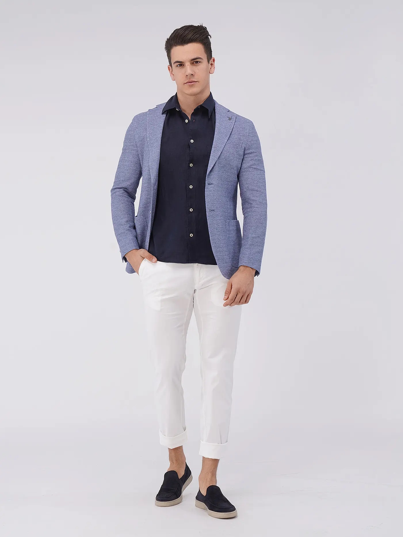 MARC O'POLO | Leinenhemd | blau